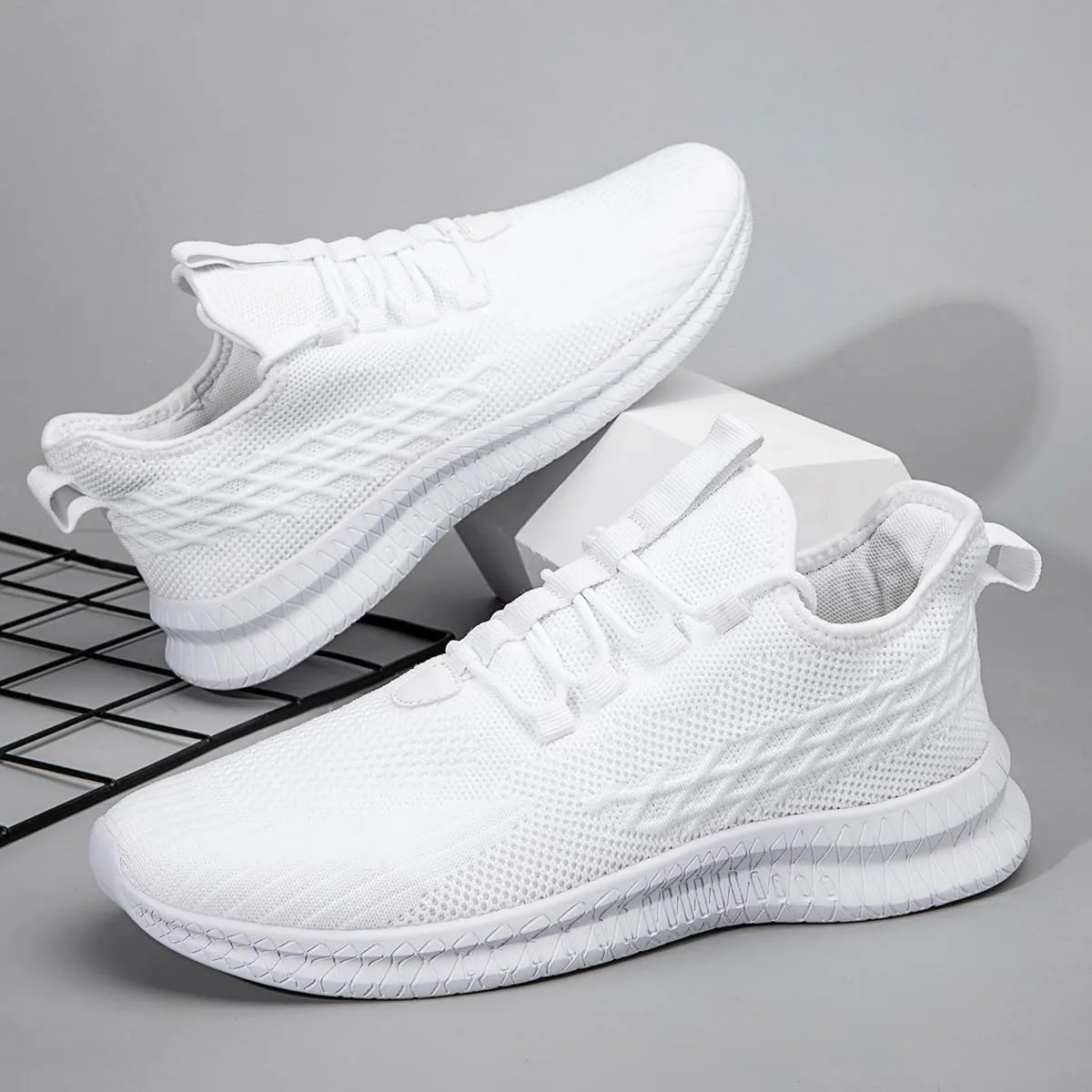 Running Shoes for Men Casual Slip on Tennis Shoes Fashion Sneaker Lightweight Breathable Gym Athletic Sports Walking Shoes