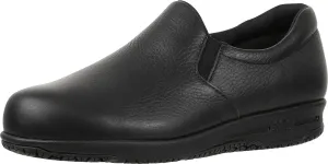 SAS Patriot Non-Slip Comfort Loafer - Shoes for Women - Lightly Cushioned Collar - Round Toe - Leather Uppers Black 5.5 M - Medium (B)