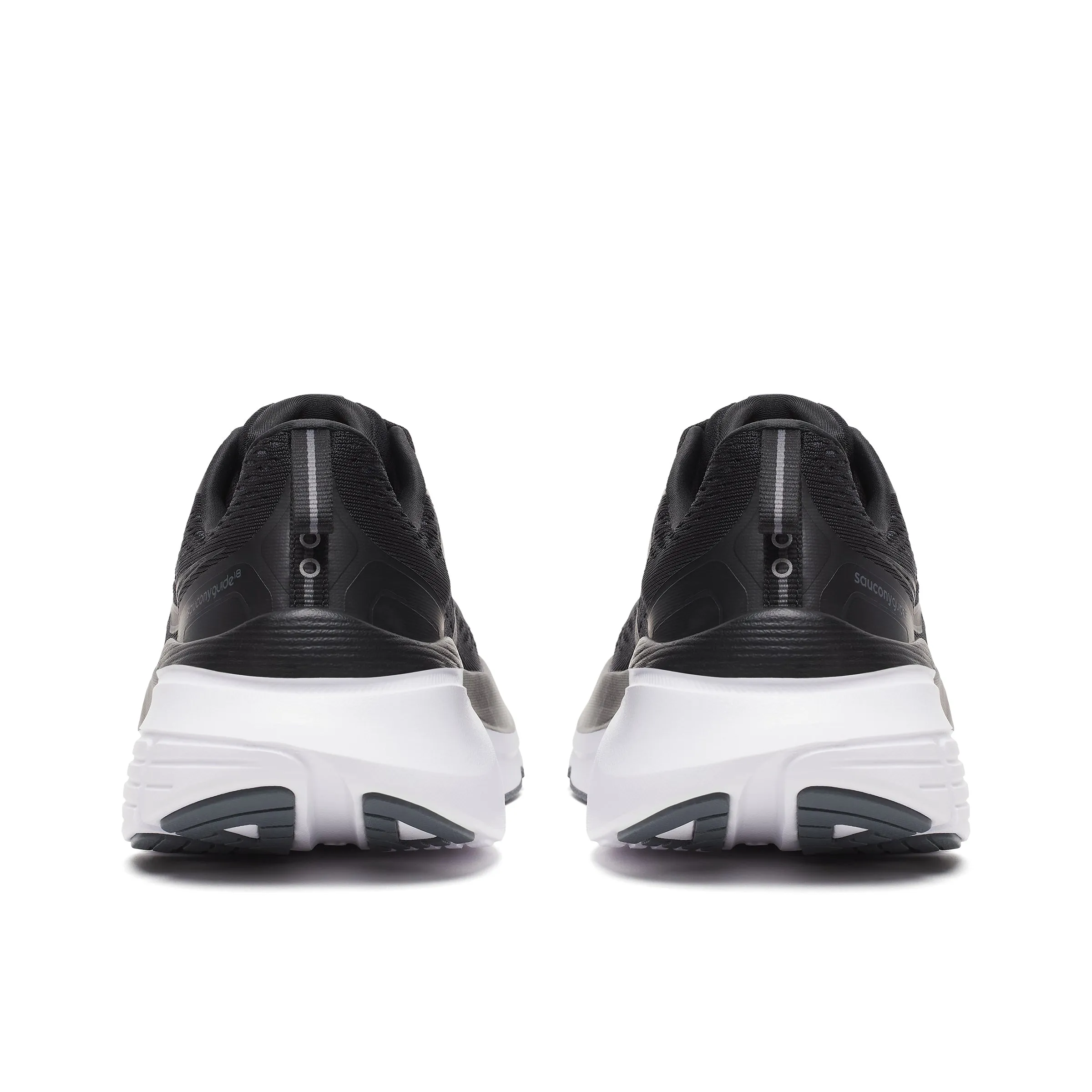 Saucony Guide 18(Wide)- Men's Lace Trainer in Black/White