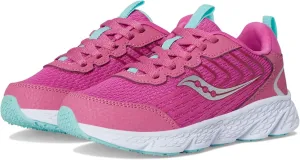 Saucony Wind 3.0 (Little Big Kid) Sneaker, Pink, 12.5 Wide US Unisex