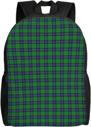 Scottish Clan Armstrong Tartan Plaid Minimalist Laptop Backpack – Waterproof Business Travel Bag, Breathable Design, Modern Work & Leisure
