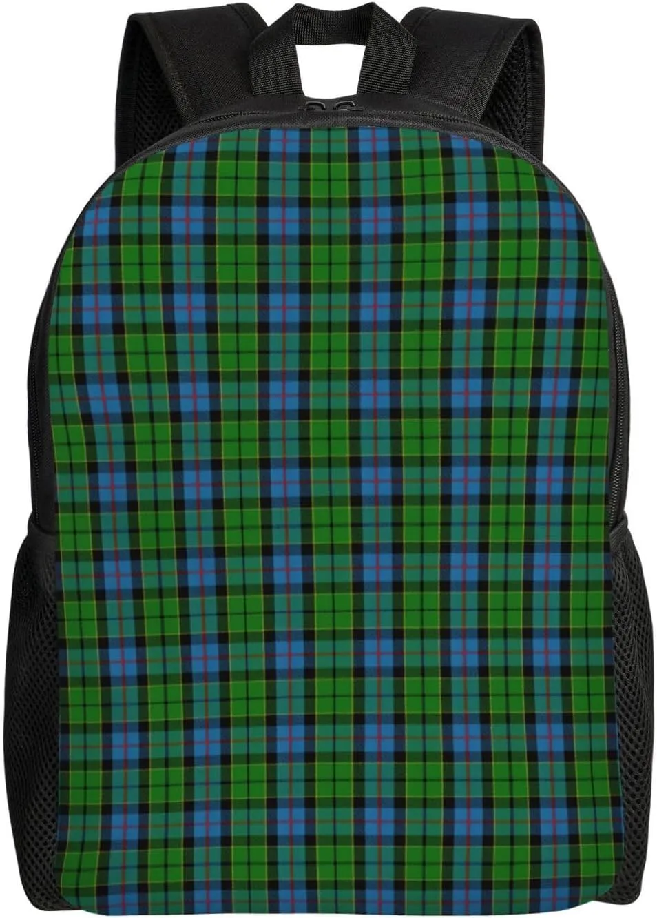 Scottish Clan Forsyth Tartan Plaid Minimalist Laptop Backpack – Waterproof Business Travel Bag, Breathable Design, Modern Work & Leisure