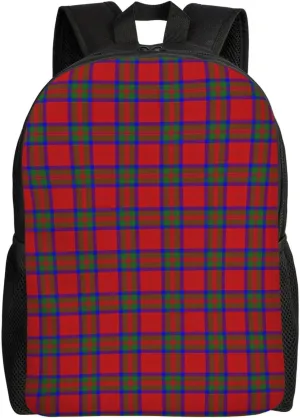 Scottish Clan Macgillivray Tartan Plaid Minimalist Laptop Backpack – Waterproof Business Travel Bag, Breathable Design, Modern Work & Leisure