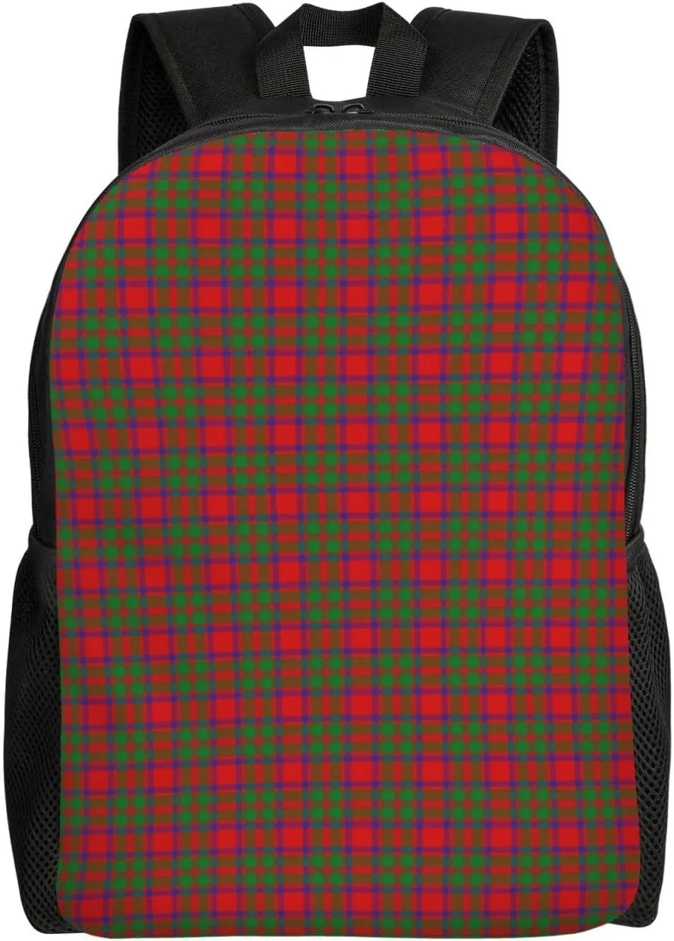 Scottish Clan Mackintosh Tartan Plaid Minimalist Laptop Backpack – Waterproof Business Travel Bag, Breathable Design, Modern Work & Leisure