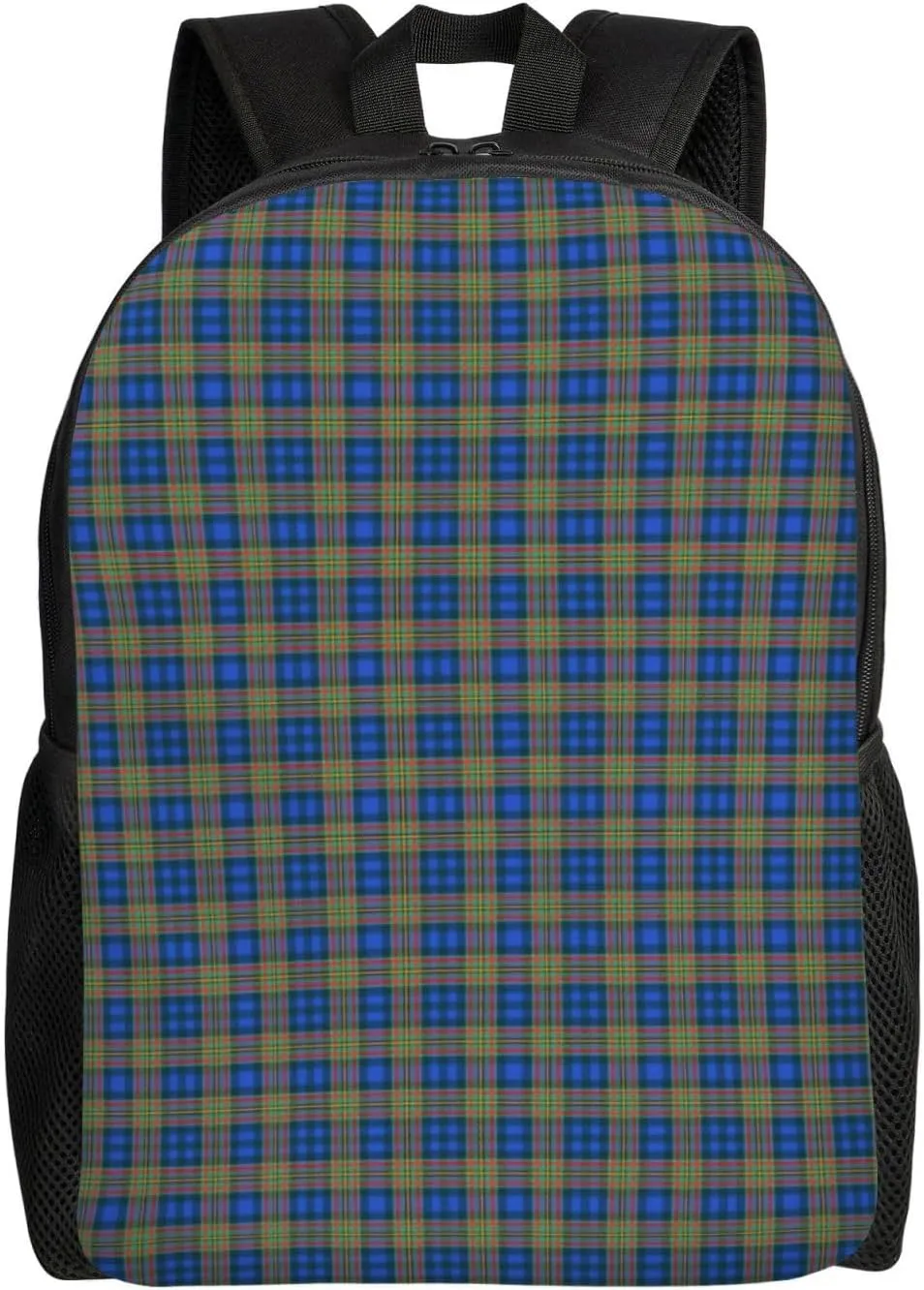 Scottish Clan Maclellan Tartan Plaid Minimalist Laptop Backpack – Waterproof Business Travel Bag, Breathable Design, Modern Work & Leisure