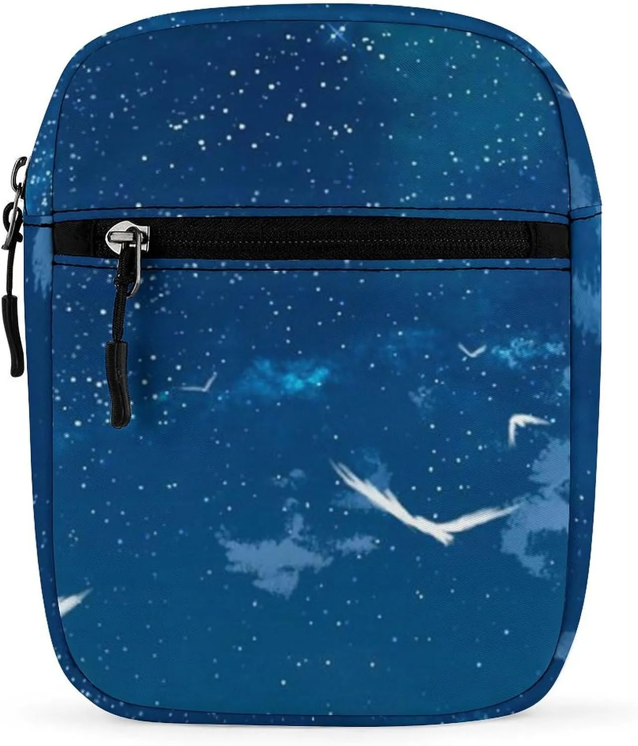 Seabird Starry Sky Small Crossbody Bags for Women Men Sling Purse Shoulder Bag with Adjustable Strap