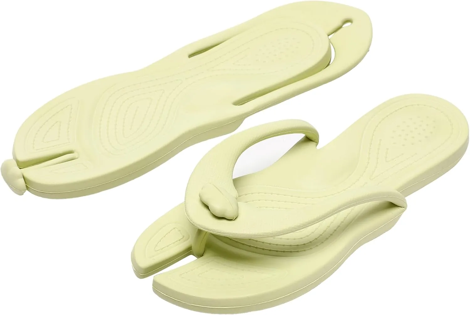 Shower Shoes Travel Slippers for Women Men, Folding Slides Sandals, Portable Hotel Spa Slippers, Waterproof Quick Drying Flip Flops, Beach Sandals