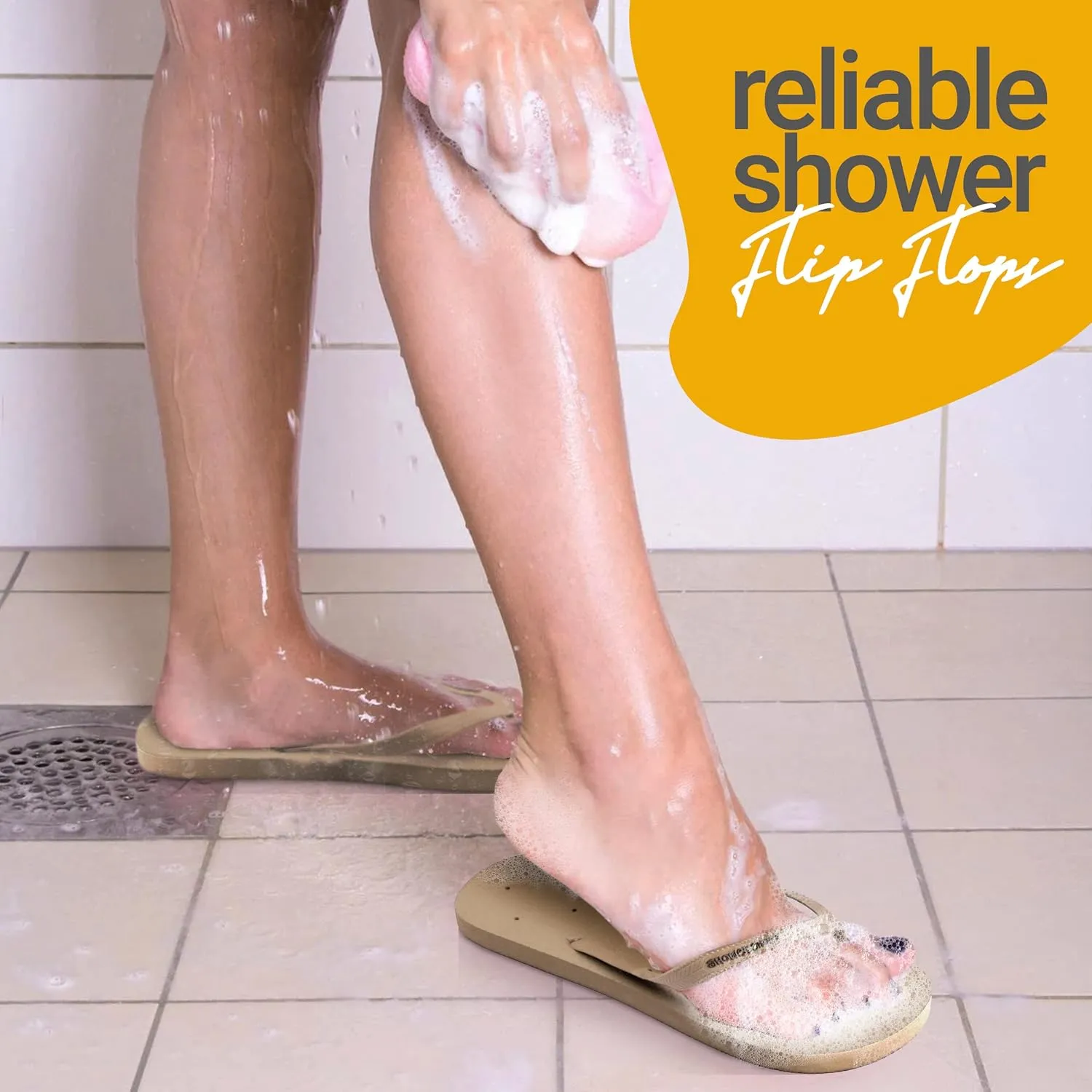 Shower Shoez Women's Non-Slip Pool Dorm Water Sandals Flip Flops