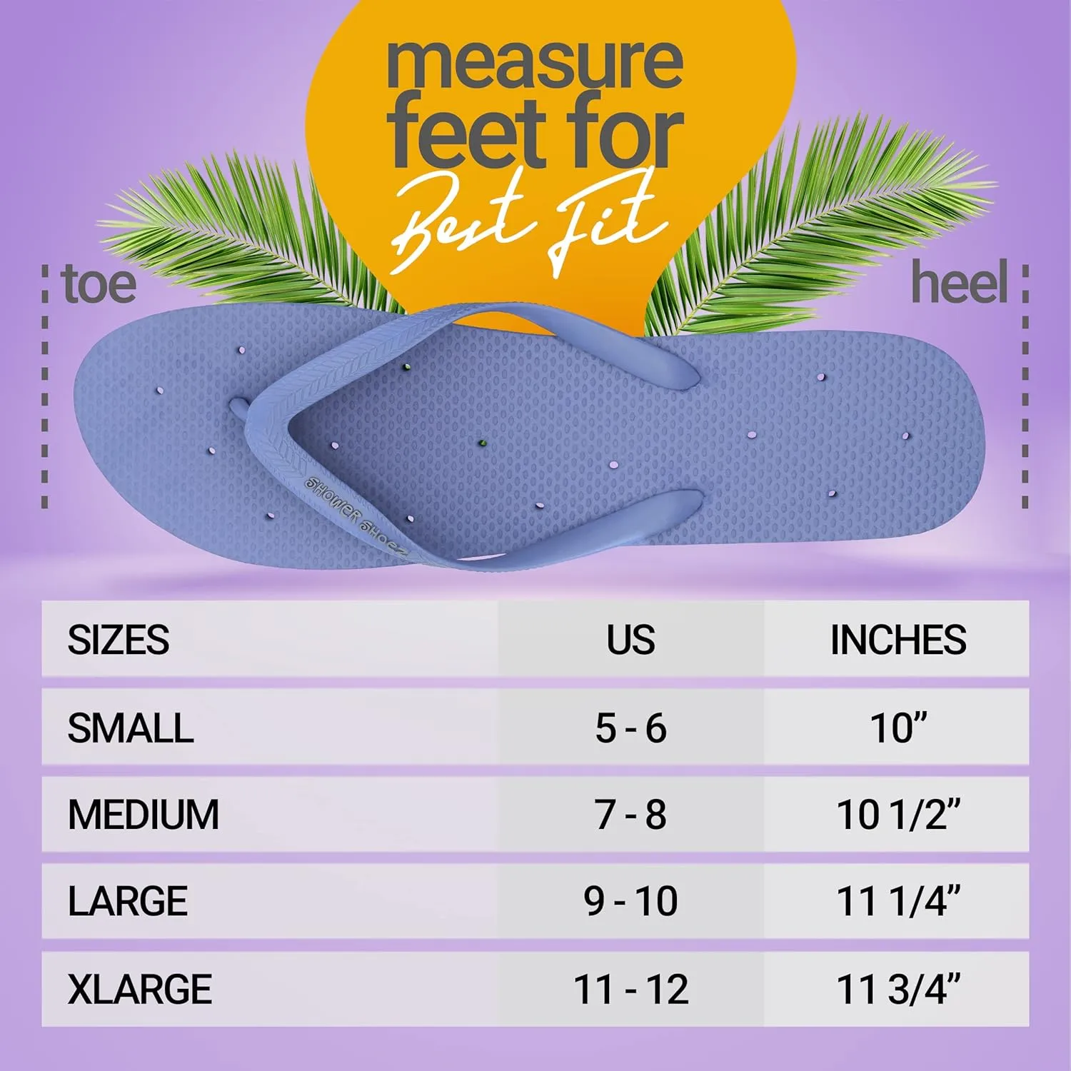Shower Shoez Women's Non-Slip Pool Dorm Water Sandals Flip Flops