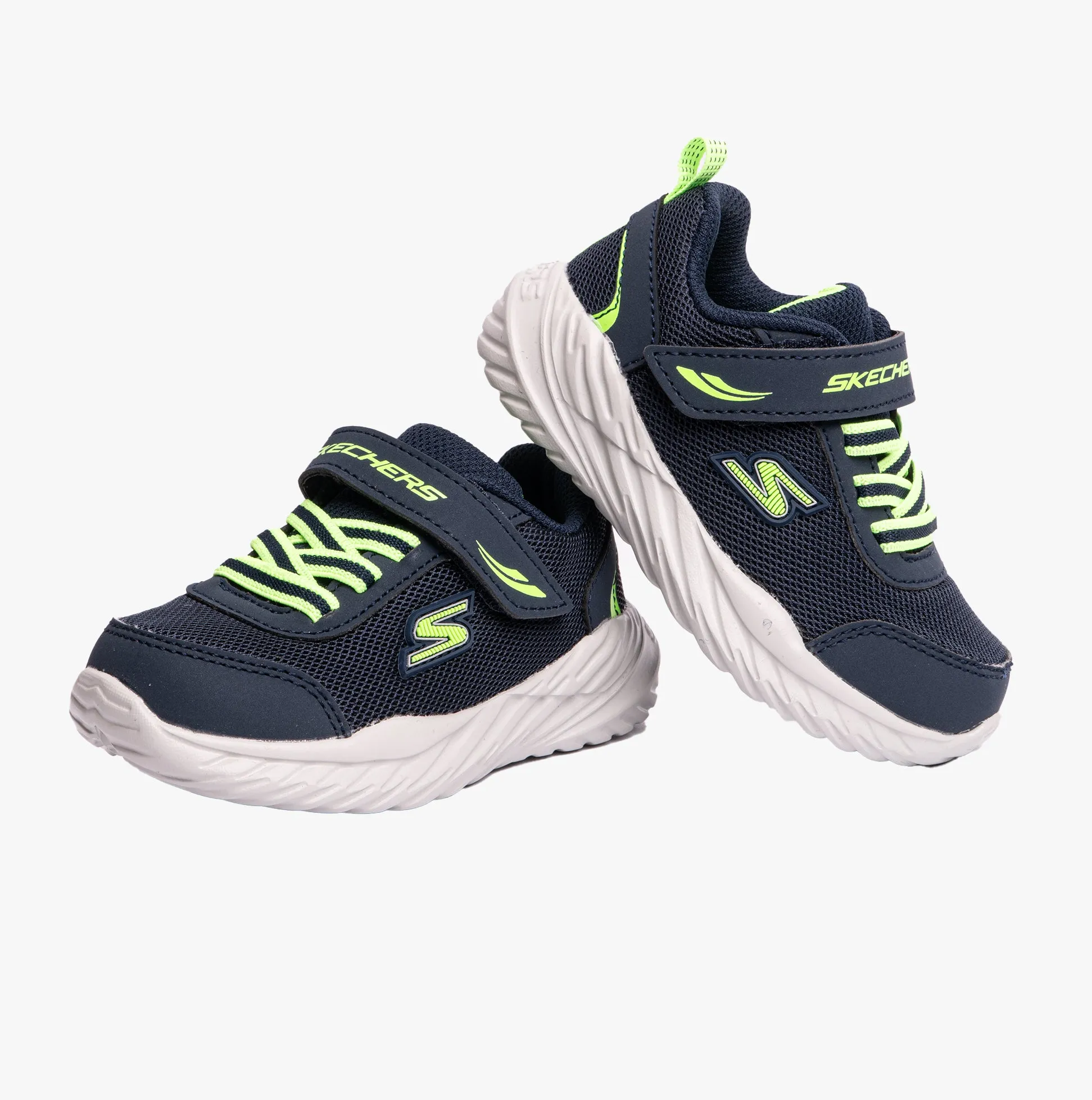 Skechers 407308N/NVLM NITRO SPRINT-ROWZER Boys Sneaker Navy/Lime