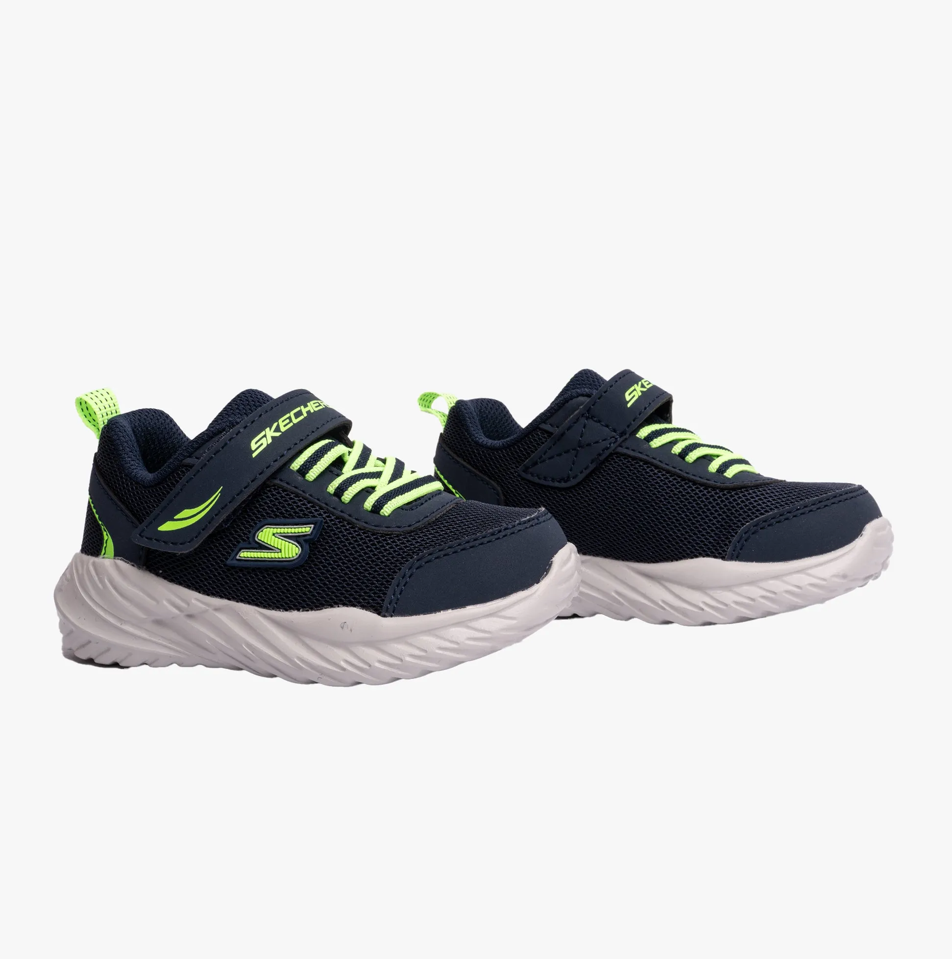 Skechers 407308N/NVLM NITRO SPRINT-ROWZER Boys Sneaker Navy/Lime
