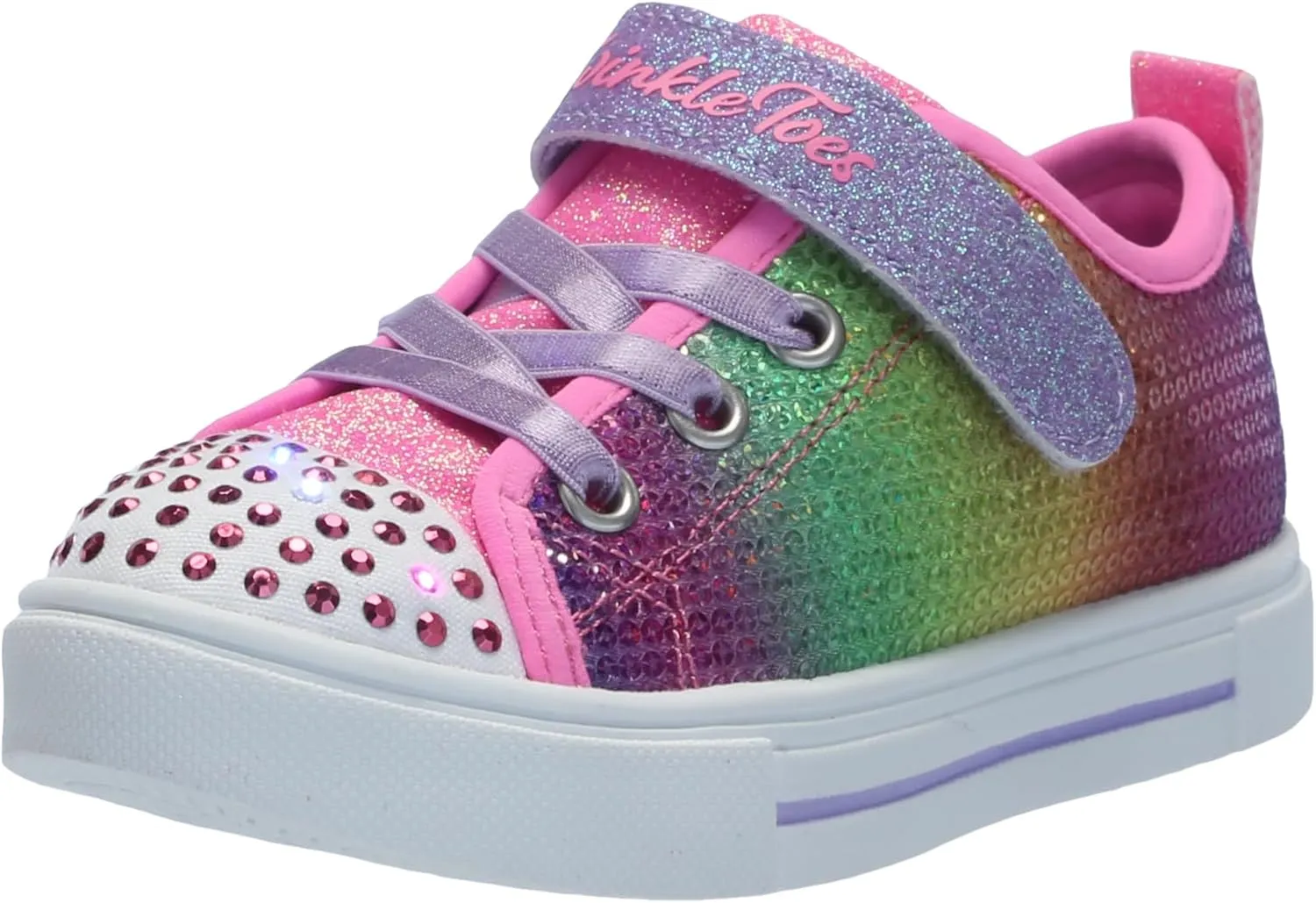 Skechers Unisex-Child Twinkle Sparks-Sequin Flash Sneaker