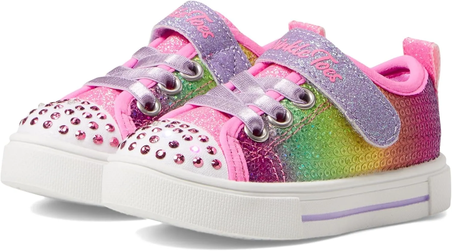 Skechers Unisex-Child Twinkle Sparks-Sequin Flash Sneaker