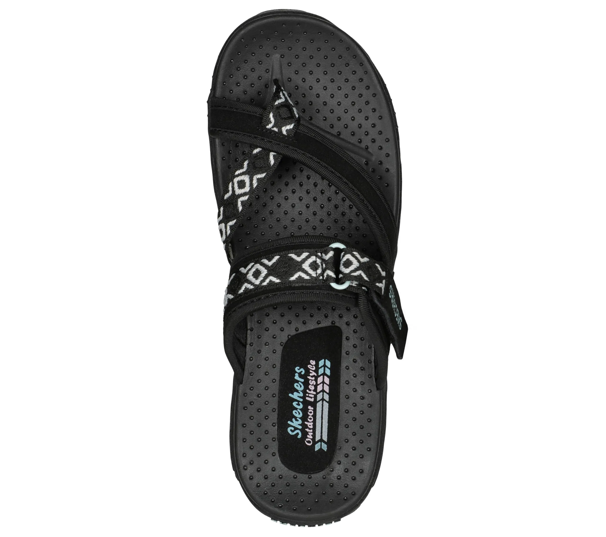 Skechers Women's Reggae-Trailway Flip-Flop Sandals Reggae - Trailway 8.5 Wide Black