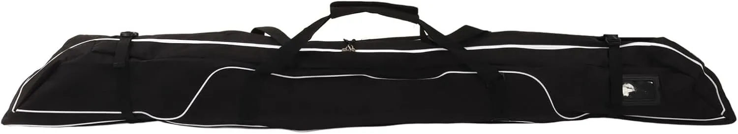 Ski Bag, Portable Waterproof Snowboard Bag, Oxford Cloth Ski Bag for Travel, Fits Skis Up to 172cm
