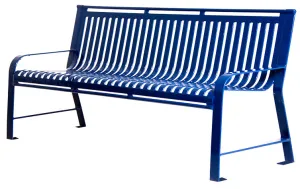 Sleek and Slender Oxford Steel Park Bench | Model MB197