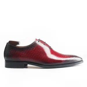 Sophisticated Woven Wholecut Oxford Shoes