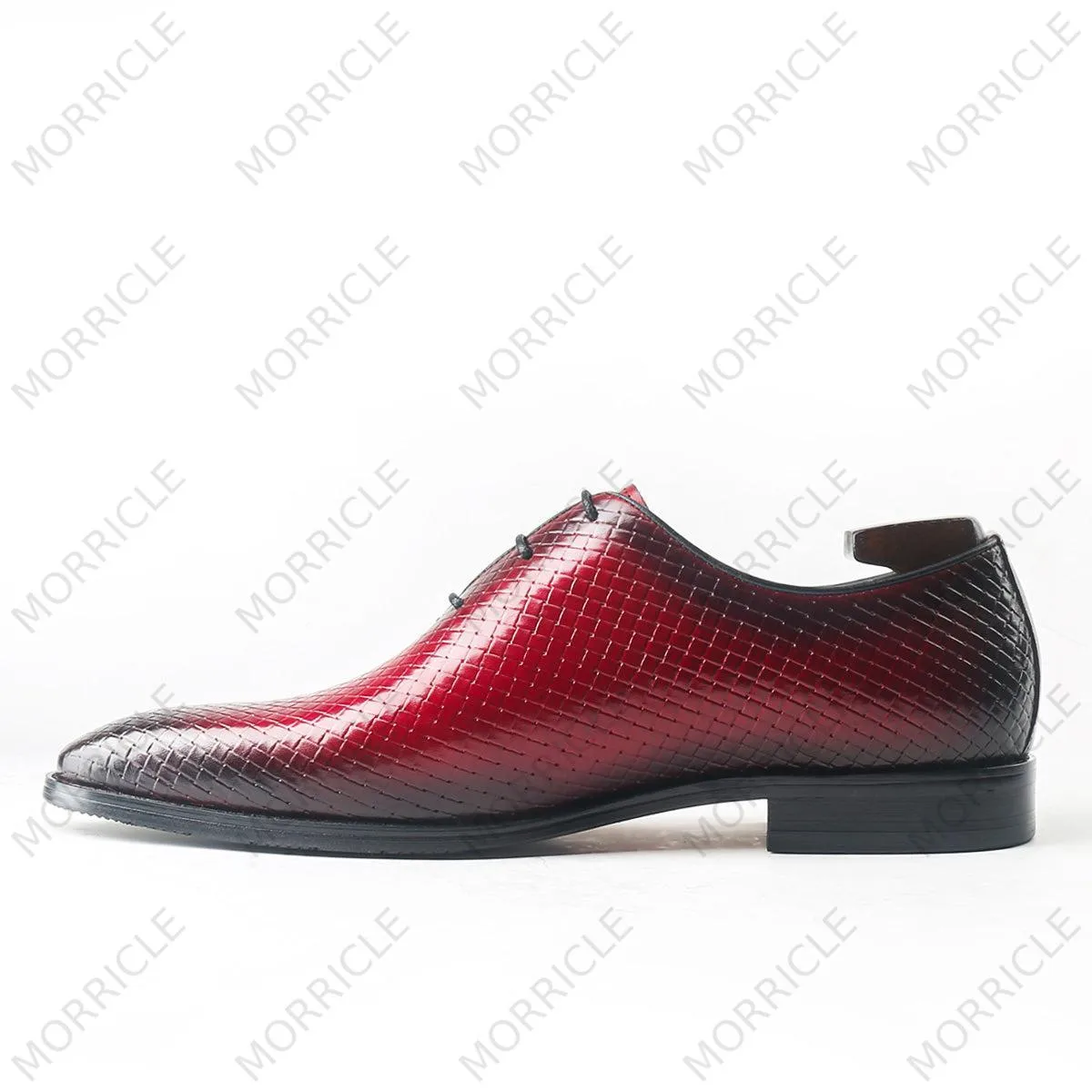 Sophisticated Woven Wholecut Oxford Shoes