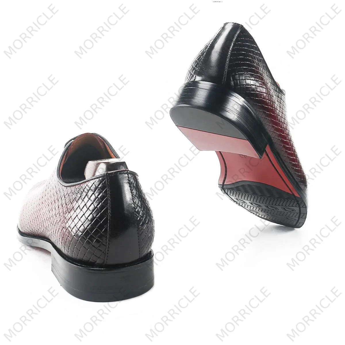 Sophisticated Woven Wholecut Oxford Shoes