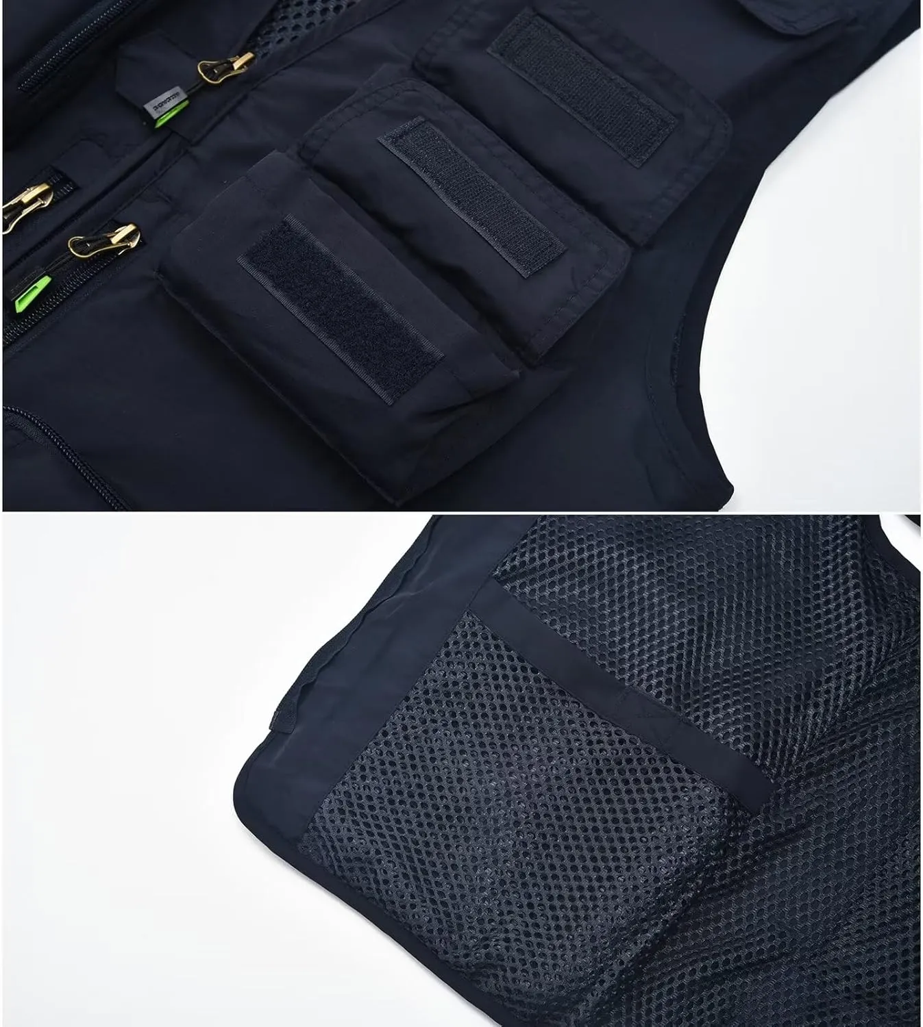 Spanye Mens Fishing Hunting Vest Outdoor Travel Utility Vest Tactical Work Jacket Multi Pocket