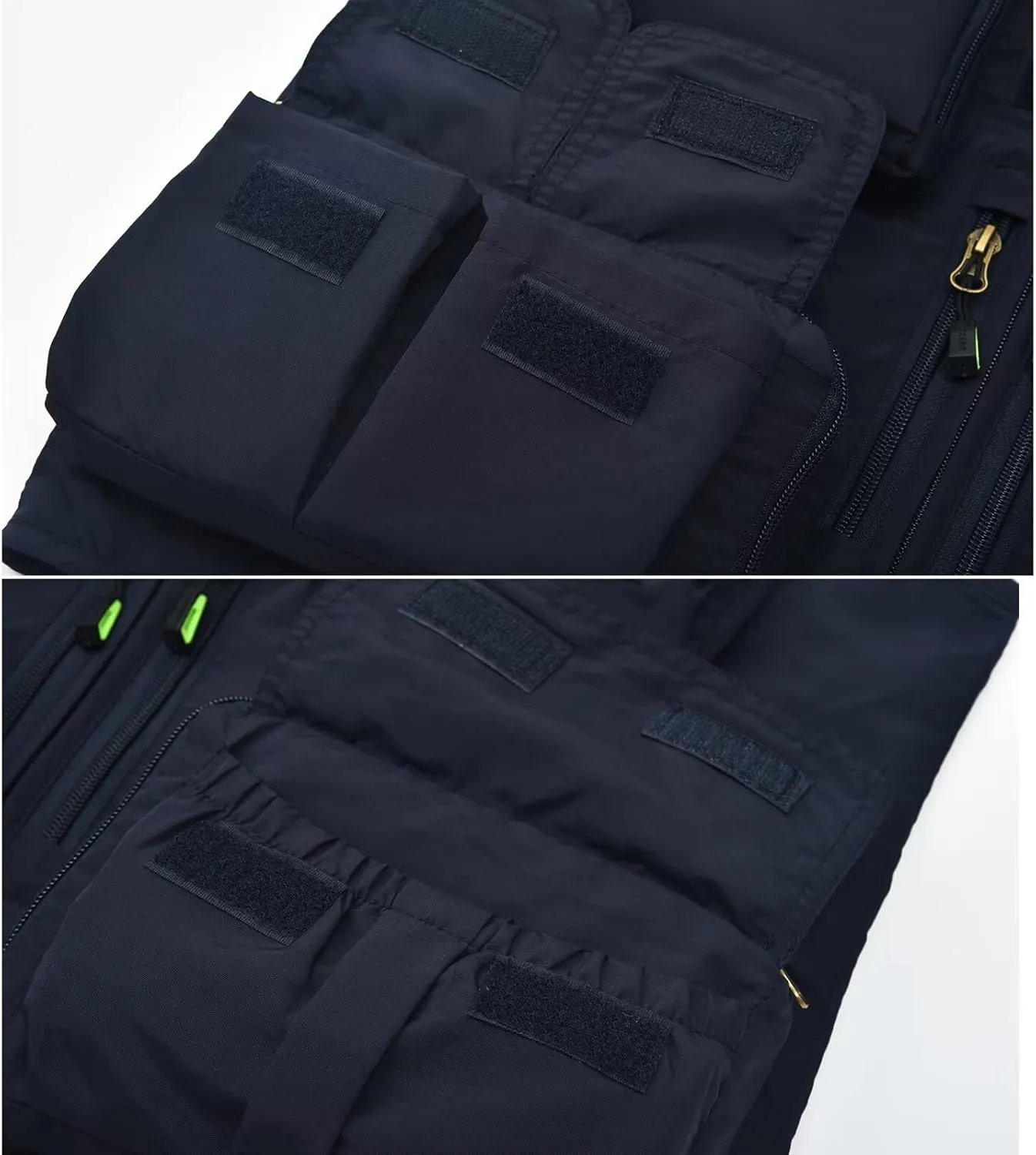 Spanye Mens Fishing Hunting Vest Outdoor Travel Utility Vest Tactical Work Jacket Multi Pocket