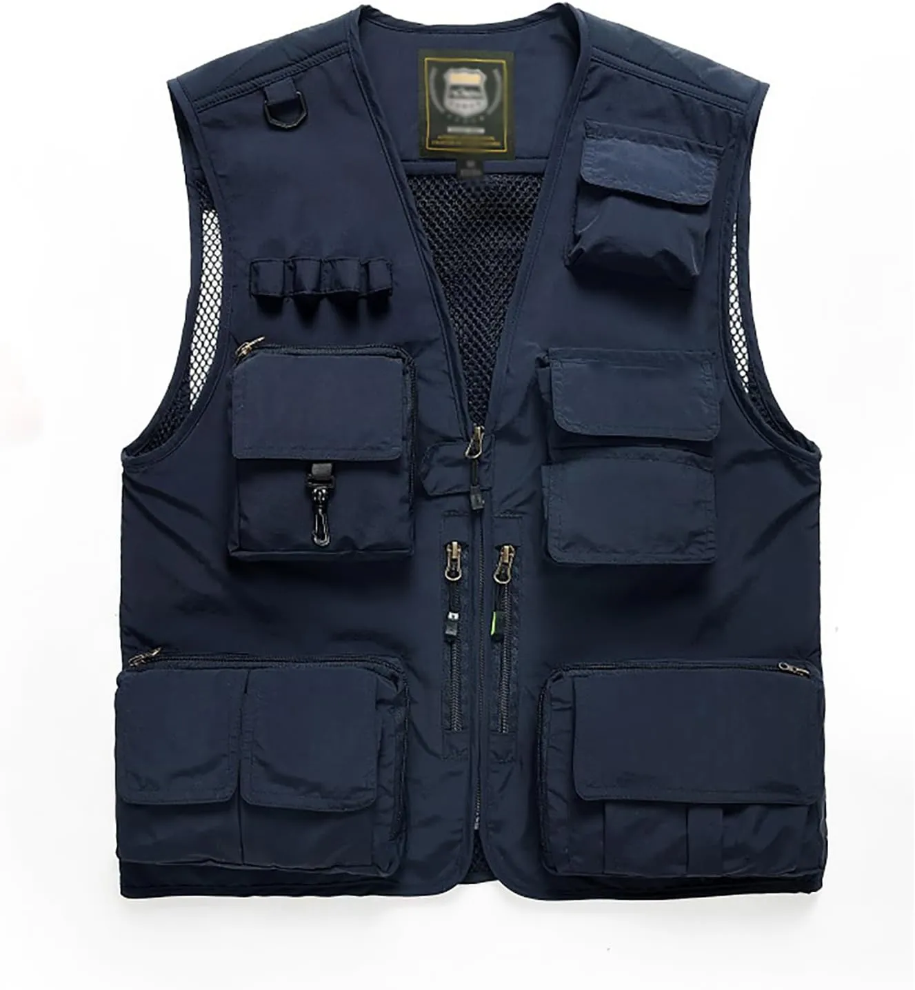Spanye Mens Fishing Hunting Vest Outdoor Travel Utility Vest Tactical Work Jacket Multi Pocket