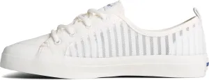 Sperry Women's Crest Vibe Seasonal Sneaker, White, 5