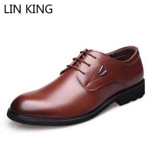 Square Heel Classic Men Dress Shoes Genuine Leather Man Italian Formal Oxford Shoes