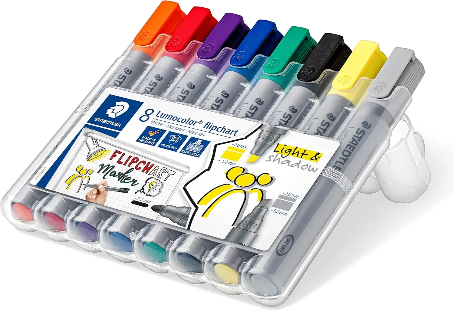 STAEDTLER Lumocolor Flipchart marker, 8pcs box