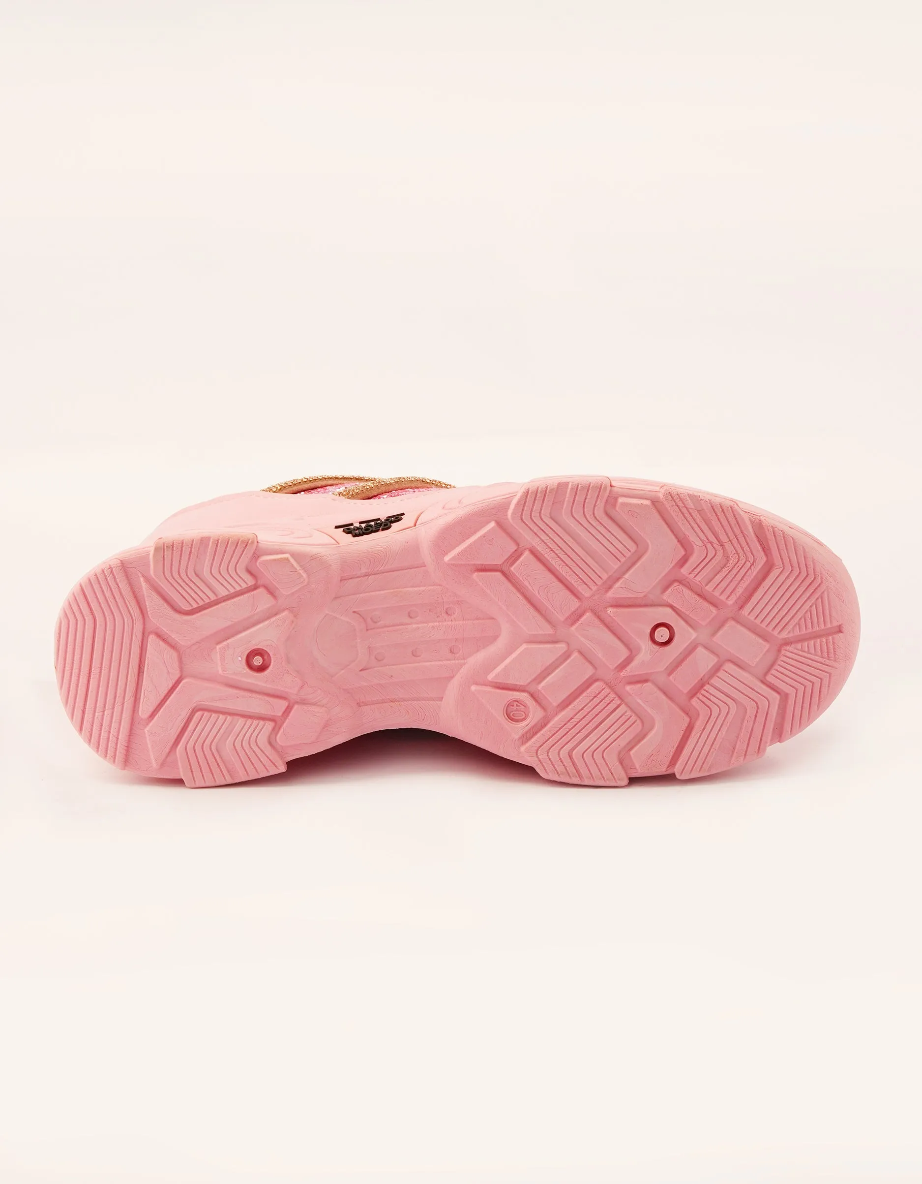 Super Sole Pink Chunky Sneakers
