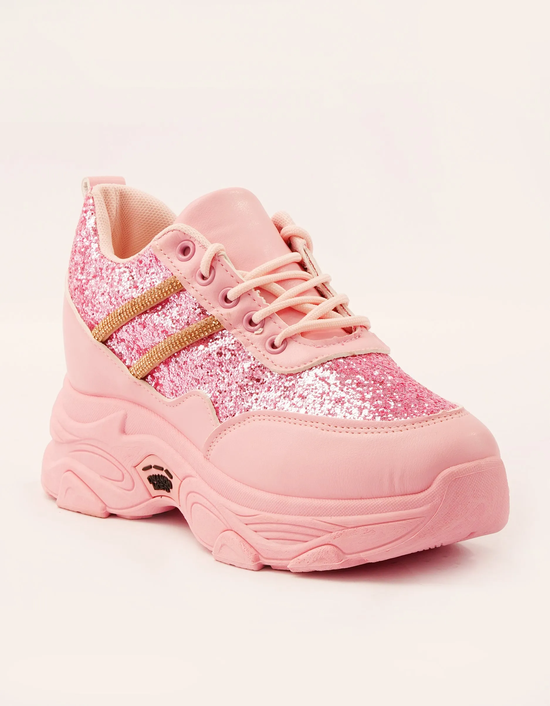 Super Sole Pink Chunky Sneakers