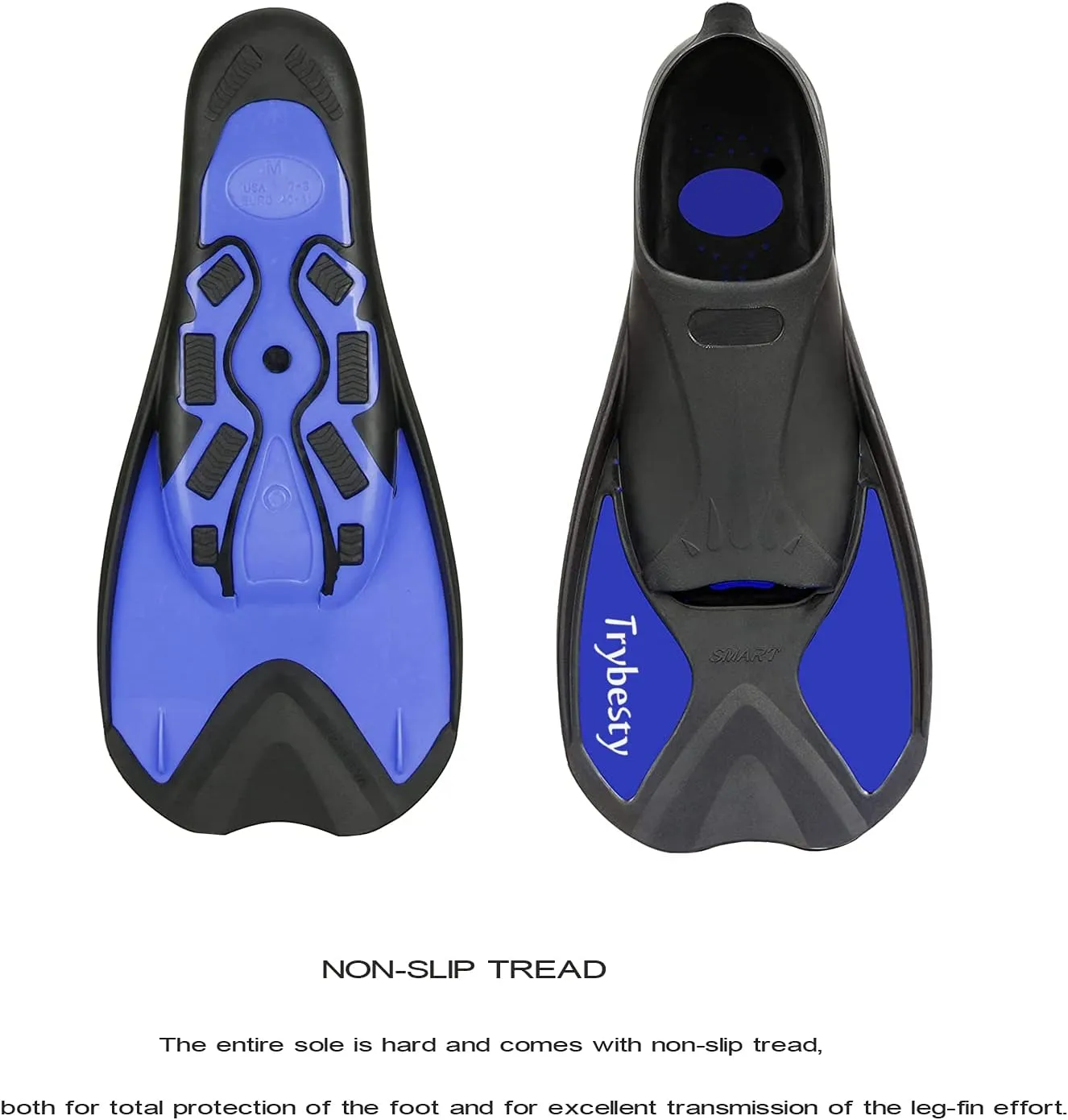 Swim Fins,Short Snorkel Fins Travel Size Flippers for Snorkeling Diving Swimming Adult Men Women