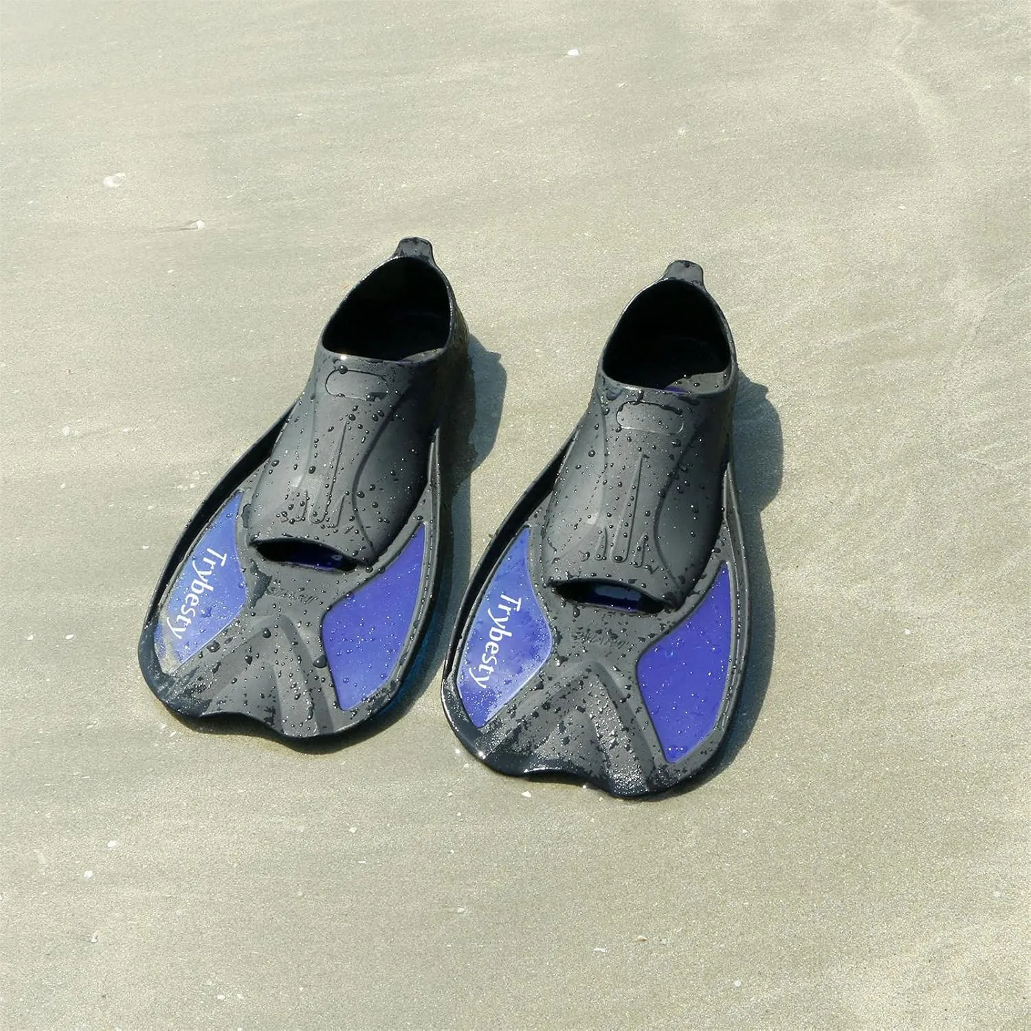 Swim Fins,Short Snorkel Fins Travel Size Flippers for Snorkeling Diving Swimming Adult Men Women