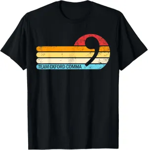 Team Oxford Comma Retro Sunset Team Oxford Comma T-Shirt