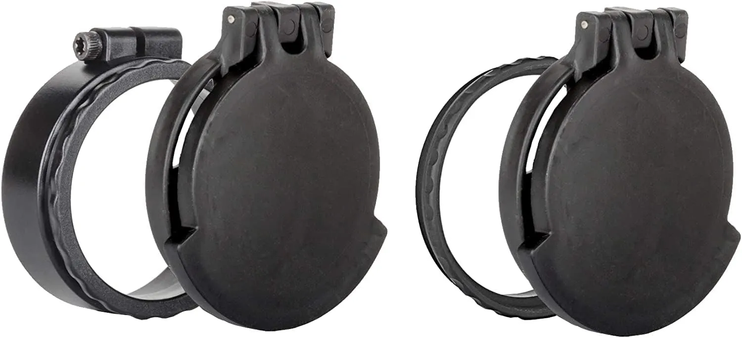 Tenebraex Ocular & Objective Flip Up Scope Cover Kit for Trijicon Accupoint 5-20x50, Nightforce NXS 3.5-15x50, Nightforce NXS 5.5-22x50 (50KIT-FCRB02)