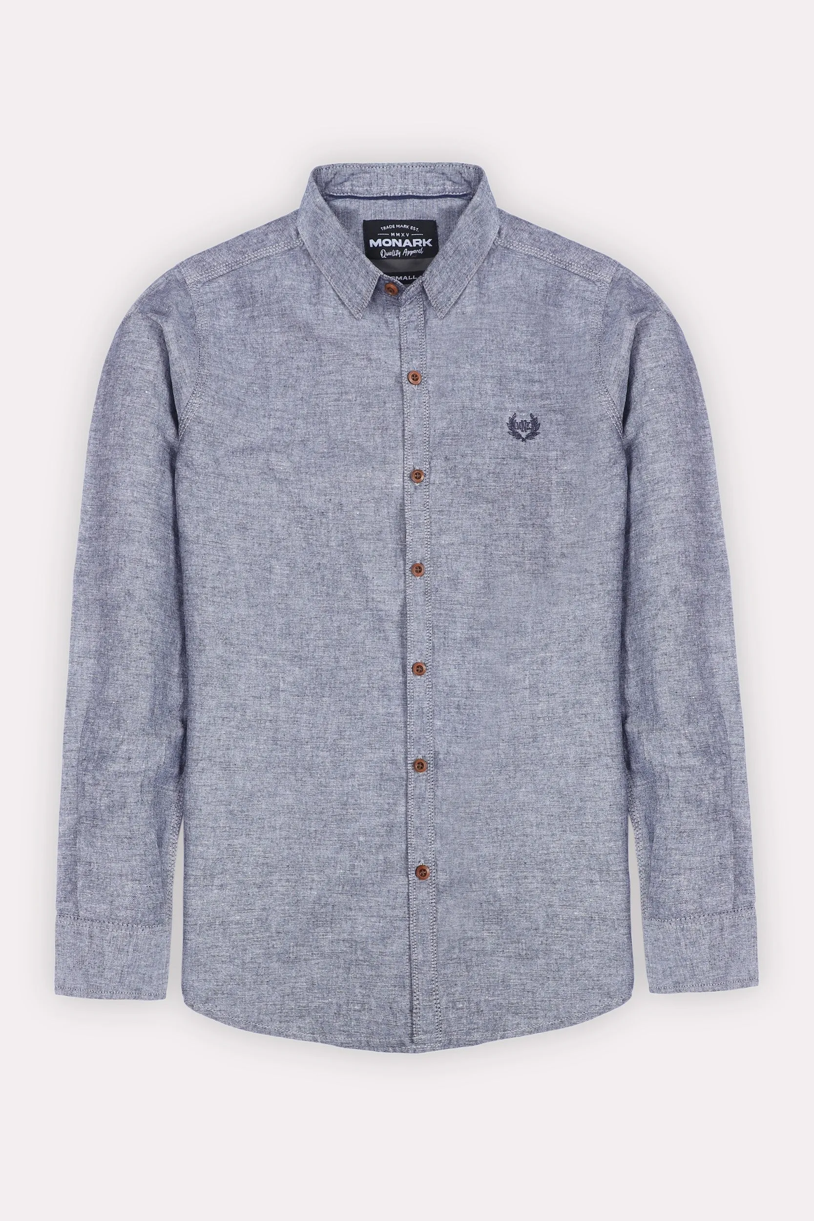 TEXTURED SLIM FIT CASUAL SHIRT