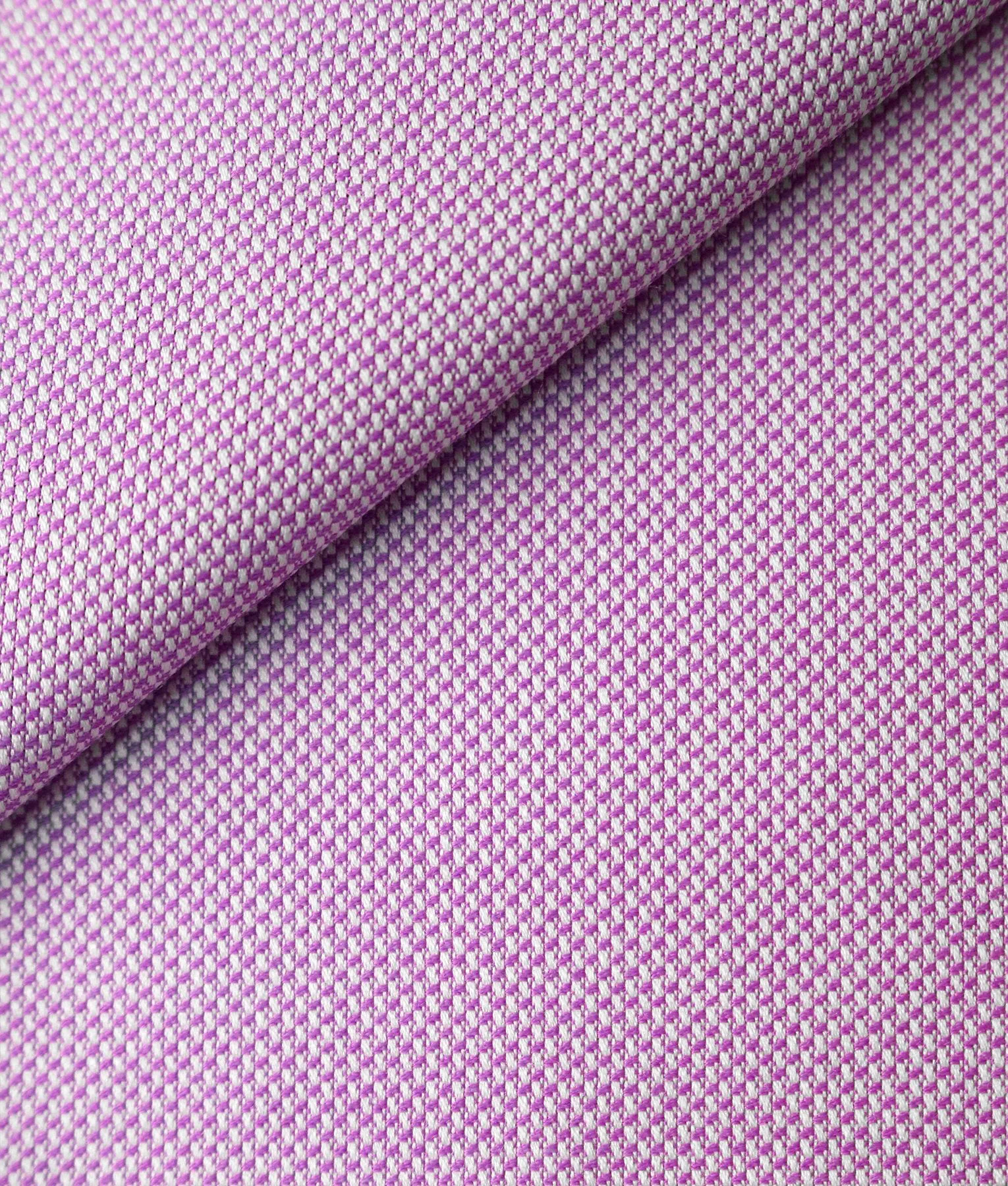 Thomas Mason Thistle Purple 100 2-ply Cotton Oxford Tailored Shirt