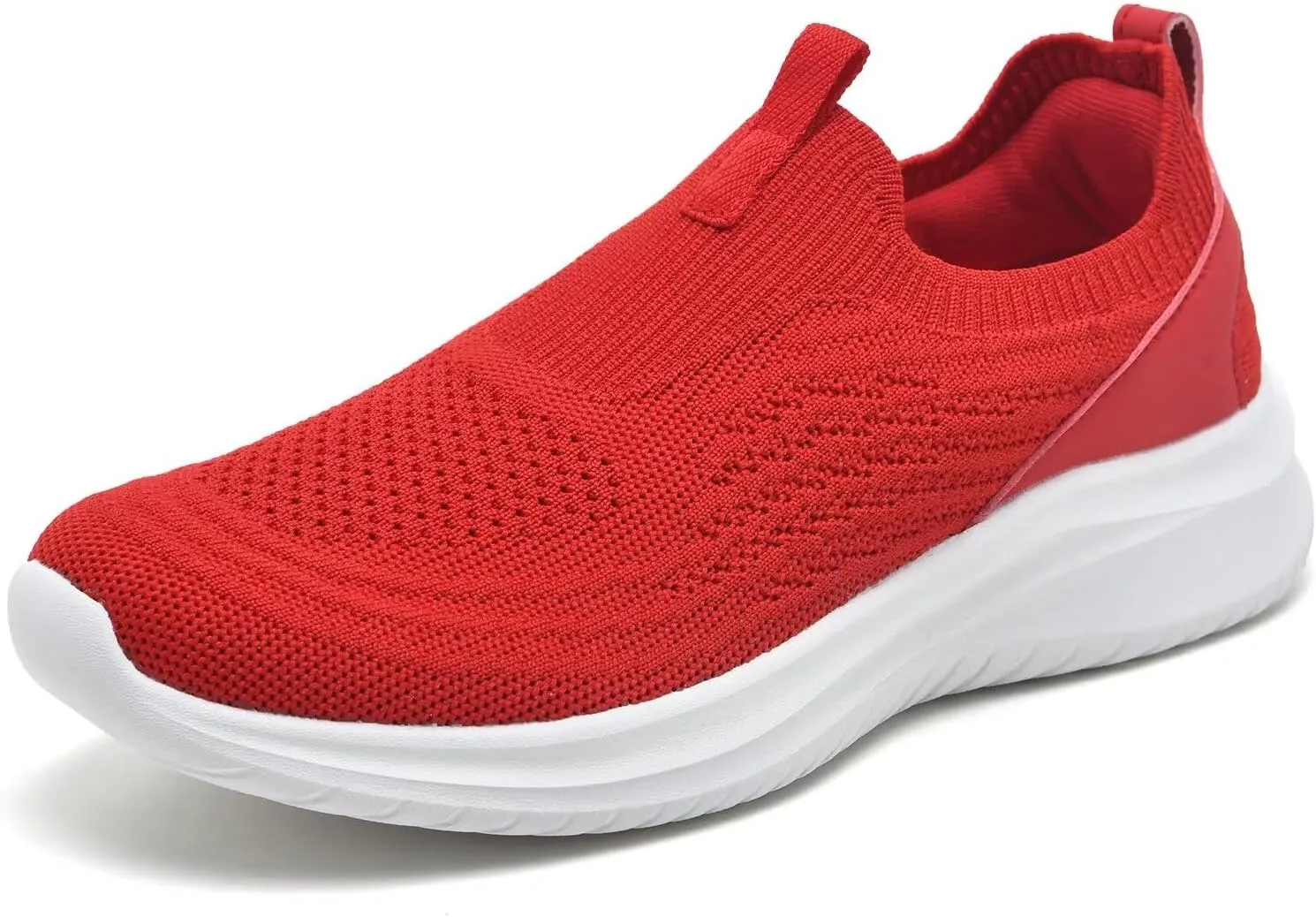 TIOSEBON Women's Walking Tennis Shoes Knit Comfortable Slip on Breathable Mesh Lightweight Sneaker