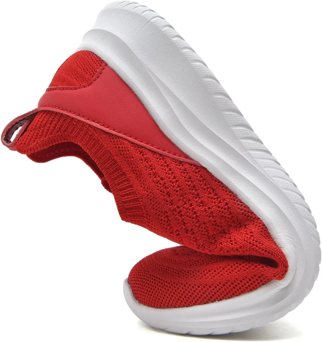 TIOSEBON Women's Walking Tennis Shoes Knit Comfortable Slip on Breathable Mesh Lightweight Sneaker