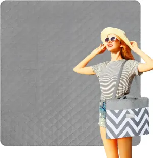 Tirrinia Outdoor Portable Waterproof Outdoor Blanket with Shoulder Strap, 50”x 60” Camping Blanket, Beach Picnic Blankets, Sandproof Foldable Blankets, Lightweight for Spring Summer Camping