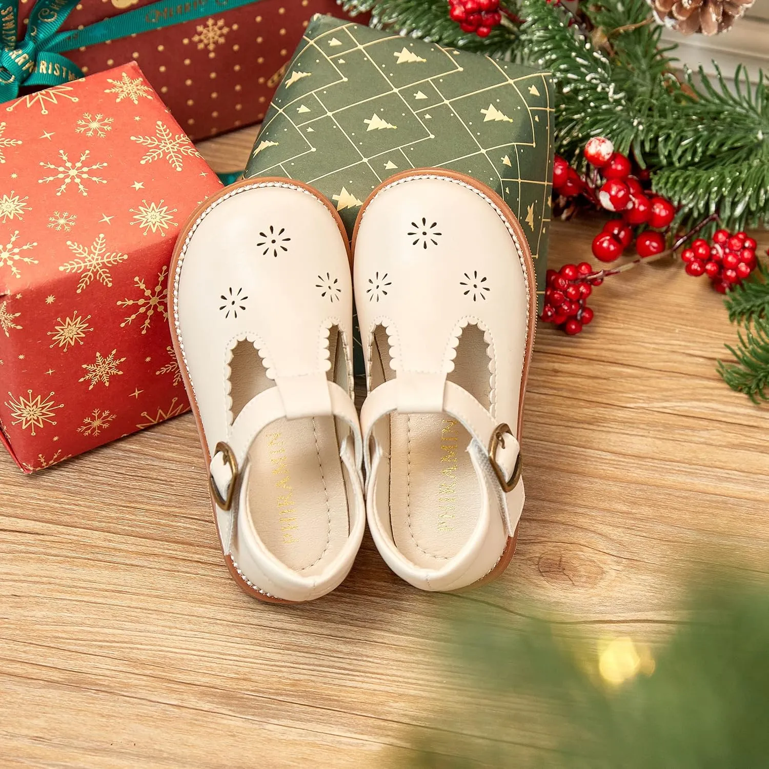 Toddler Girl Mary Jane Dress Shoes-Little Girl School Uniform Shoes for Wedding Party