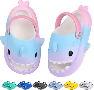 Toddler Shark Cloud Slides | Kids Shower Sandals | Boys Girls Cute Cartoon Fish Flip Flops | Beach Pool Home Slippers Shoes | Quick Dry Non-Slip