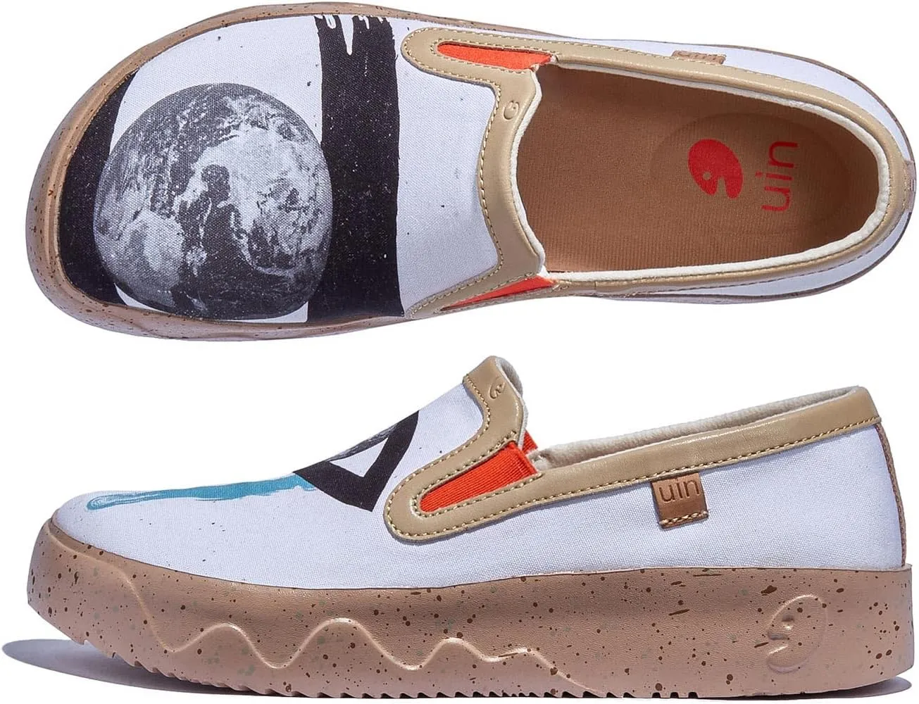 UIN Women's Art Painted Travel Shoes Slip On Casual Loafers Lightweight Comfort Fashion Sneaker Fuerteventura