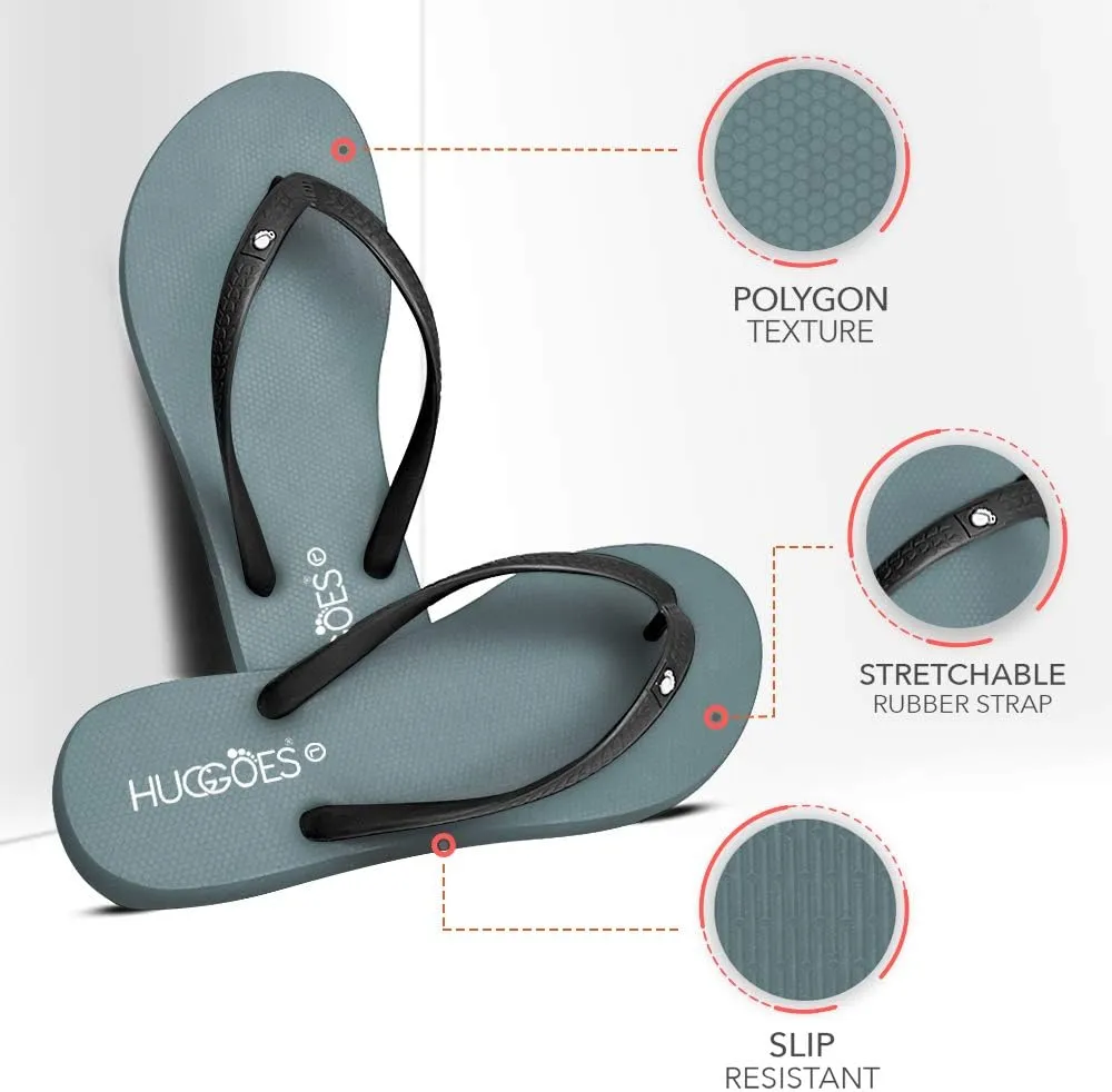 Ultra Soft Comfortable Natural Rubber Summer Beach Flip Flops For Women
