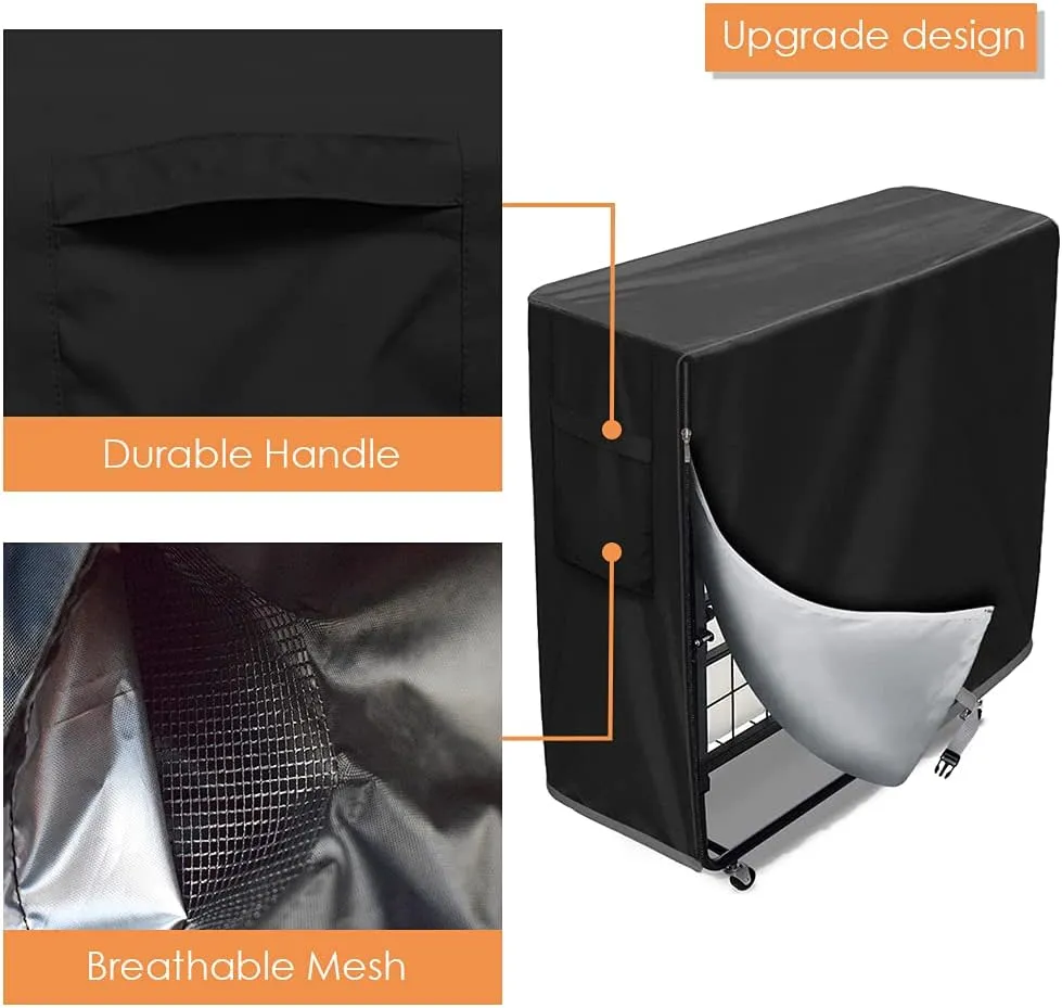 Universal Folding Bed Storage Cover for Twin Size Waterproof Rollaway Bed Cover Dustproof Guest Bed Protector with Zipper for Home Office Hospitality Indoor Outdoor Easy to On and Off
