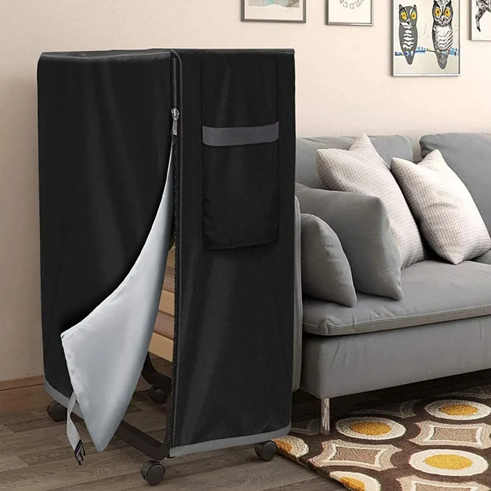 Universal Folding Bed Storage Cover for Twin Size Waterproof Rollaway Bed Cover Dustproof Guest Bed Protector with Zipper for Home Office Hospitality Indoor Outdoor Easy to On and Off