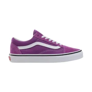 Vans Old Skool Unisex Canvas Skateboarding Sneaker, Dewberry/True White