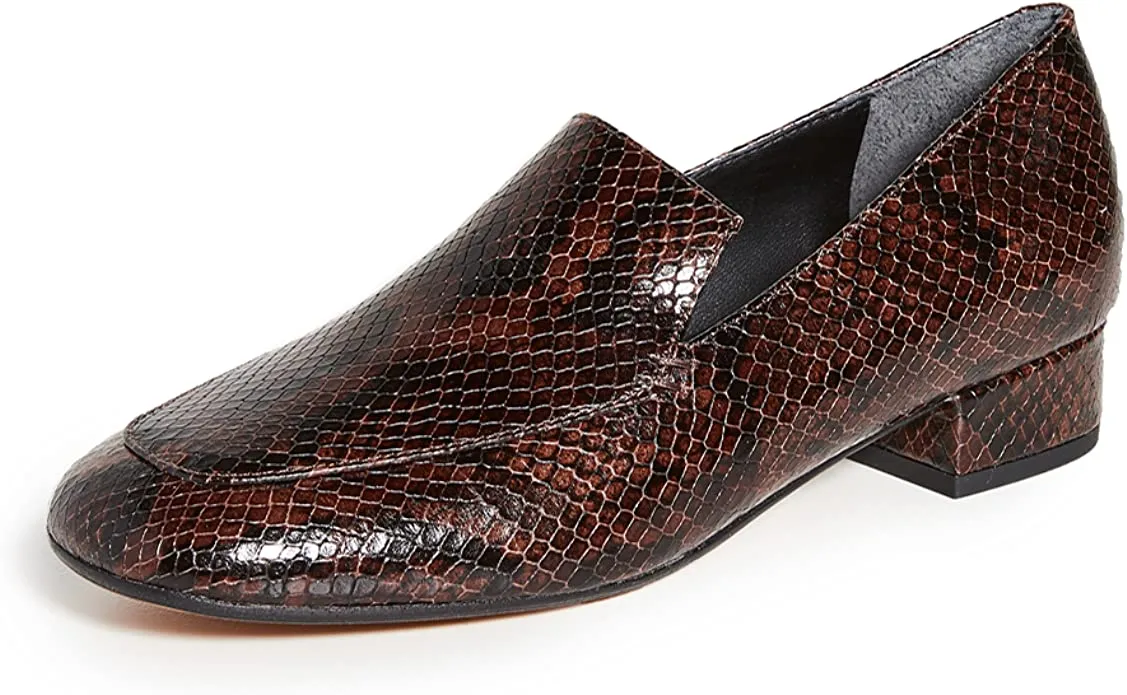 Vince Women's Fauna Loafer Pumps, Chocolate, Brown, 10 Medium US