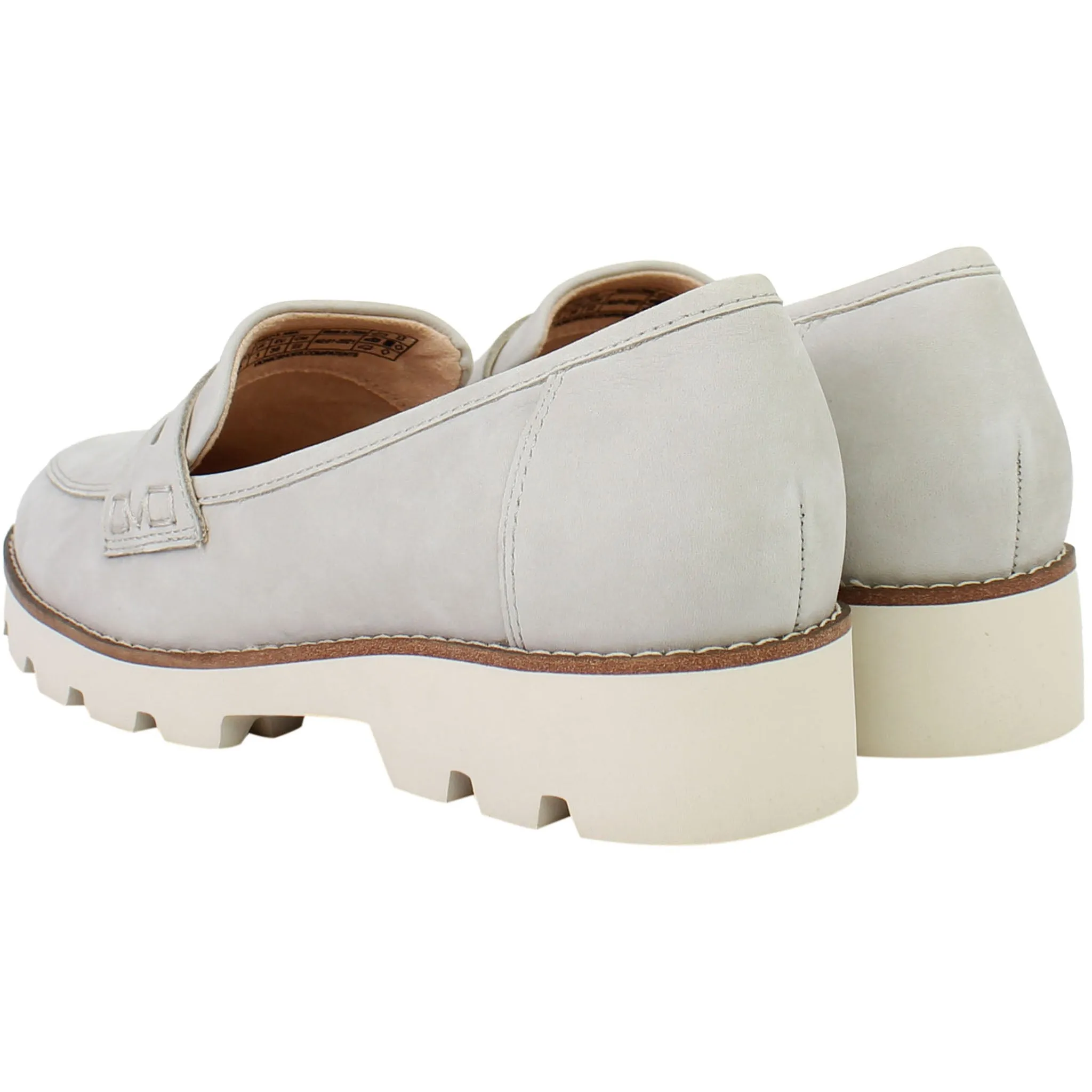 Vionic Charm Cheryl Womens Light Grey Loafers