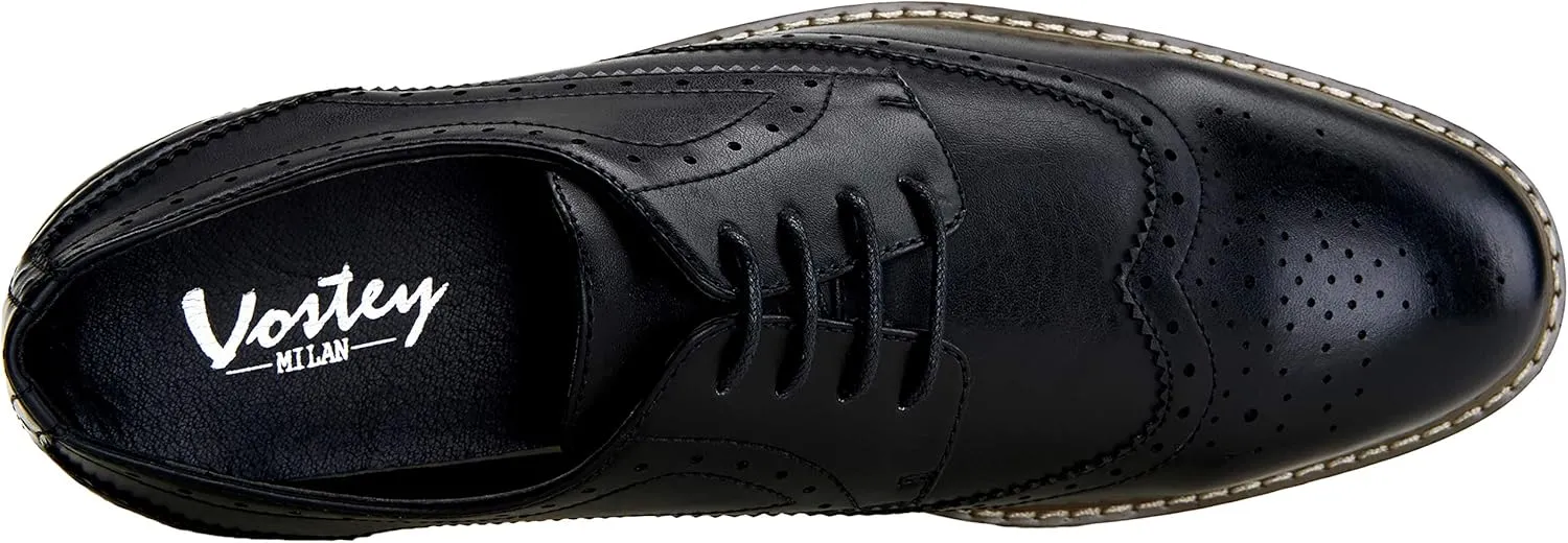 Vostey Men's Dress Shoes Oxford Shoes Formal Dress Shoes for Men Business Derby Shoes